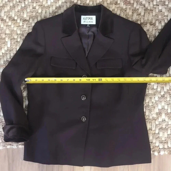 Kasper Brown Wool Blazer - Picture 8 of 9